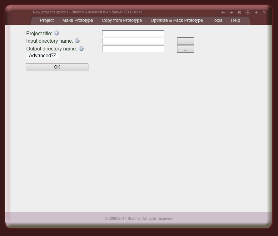 Creating new project Creating new project