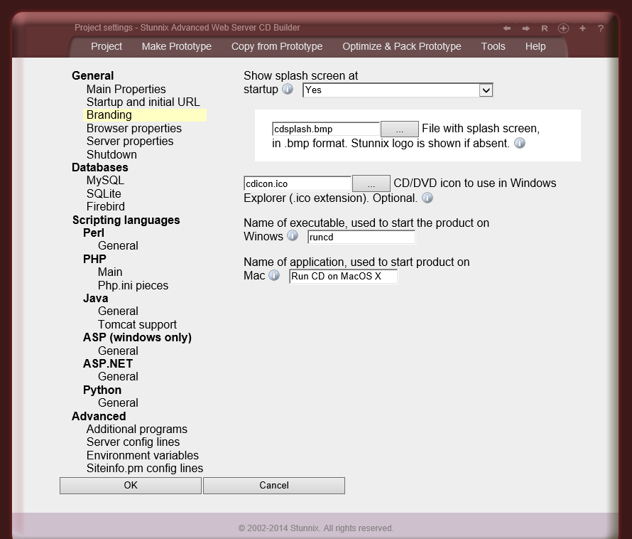 Branding settings Branding settings