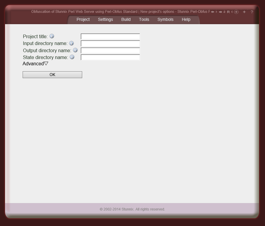 Creating new project Creating new project