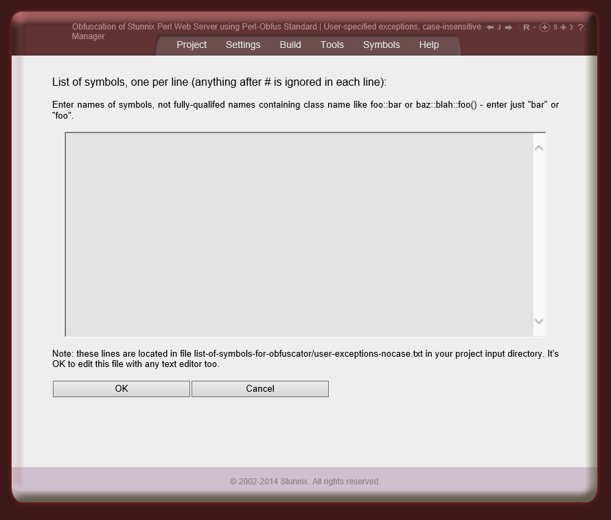 Editing case-insensitive list of user exceptions Editing case-insensitive list of user exceptions